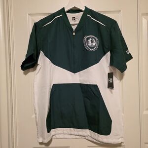 NWT New Era Dallas Mavericks Men's Med Green White Windbreaker Kangaroo Pocketb